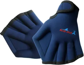 1 Pair Swimming Webbed Gloves Training Gloves Aquatic Fitness Paddles Water Resistance Diving Hand Web for Men, Women, Scuba Diving, Snorkeling, Spear Fishing