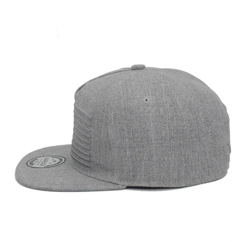 American Flag Hat With Flat Brim