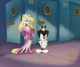 Animaniacs Original Production Cel: Minerva and Dot