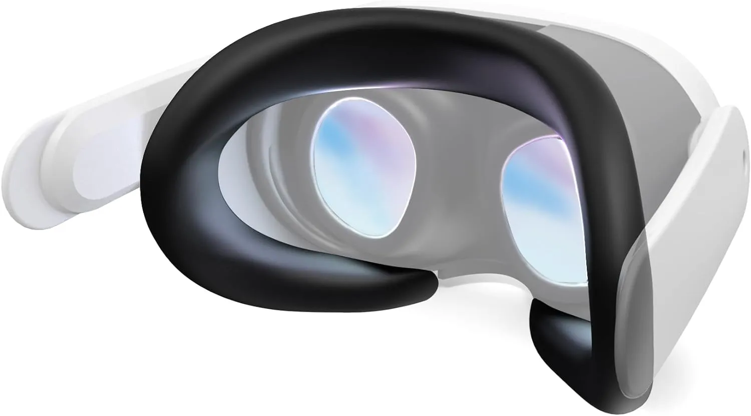 APEXINNO VR Silicone Face Pad Cover for Meta Quest 3 Original Headset Accessories,Oculus/Meta Quest 3 Accessories VR Face Cushion Pad Mask for Original Headset Face Pad (Black)