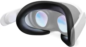APEXINNO VR Silicone Face Pad Cover for Meta Quest 3 Original Headset Accessories,Oculus/Meta Quest 3 Accessories VR Face Cushion Pad Mask for Original Headset Face Pad (Black)