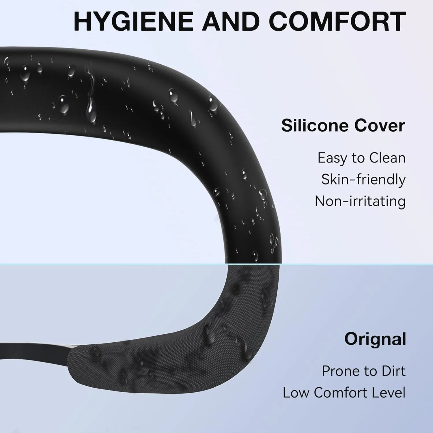 APEXINNO VR Silicone Face Pad Cover for Meta Quest 3 Original Headset Accessories,Oculus/Meta Quest 3 Accessories VR Face Cushion Pad Mask for Original Headset Face Pad (Black)