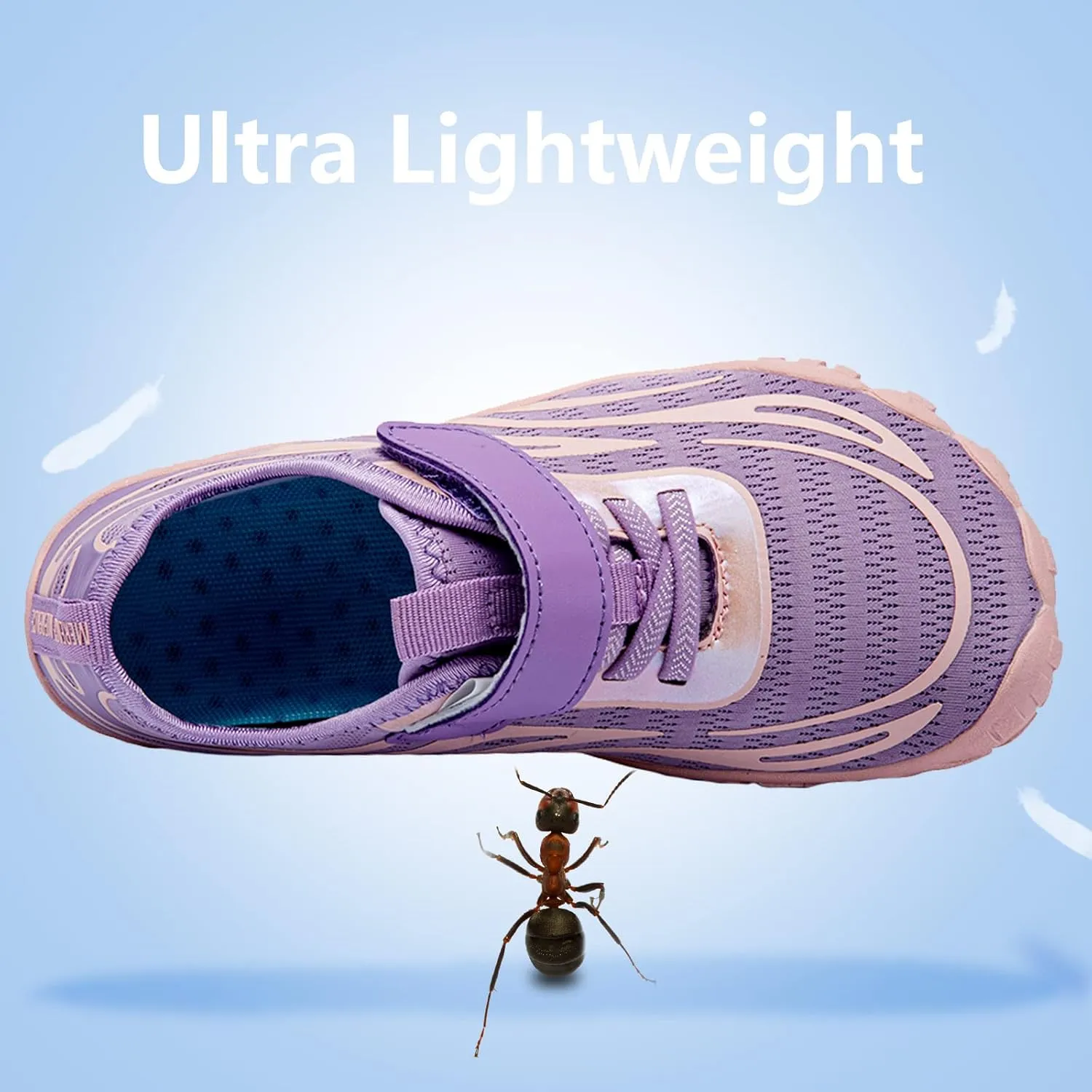 Boys & Girls Water Shoes Lightweight Comfort Sole Easy Walking Athletic Slip on Aqua Sock(Toddler/Little Kid/Big Kid)