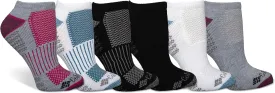 Columbia Women's Cropped Crew Pique Footbed Socks, 6 Pack