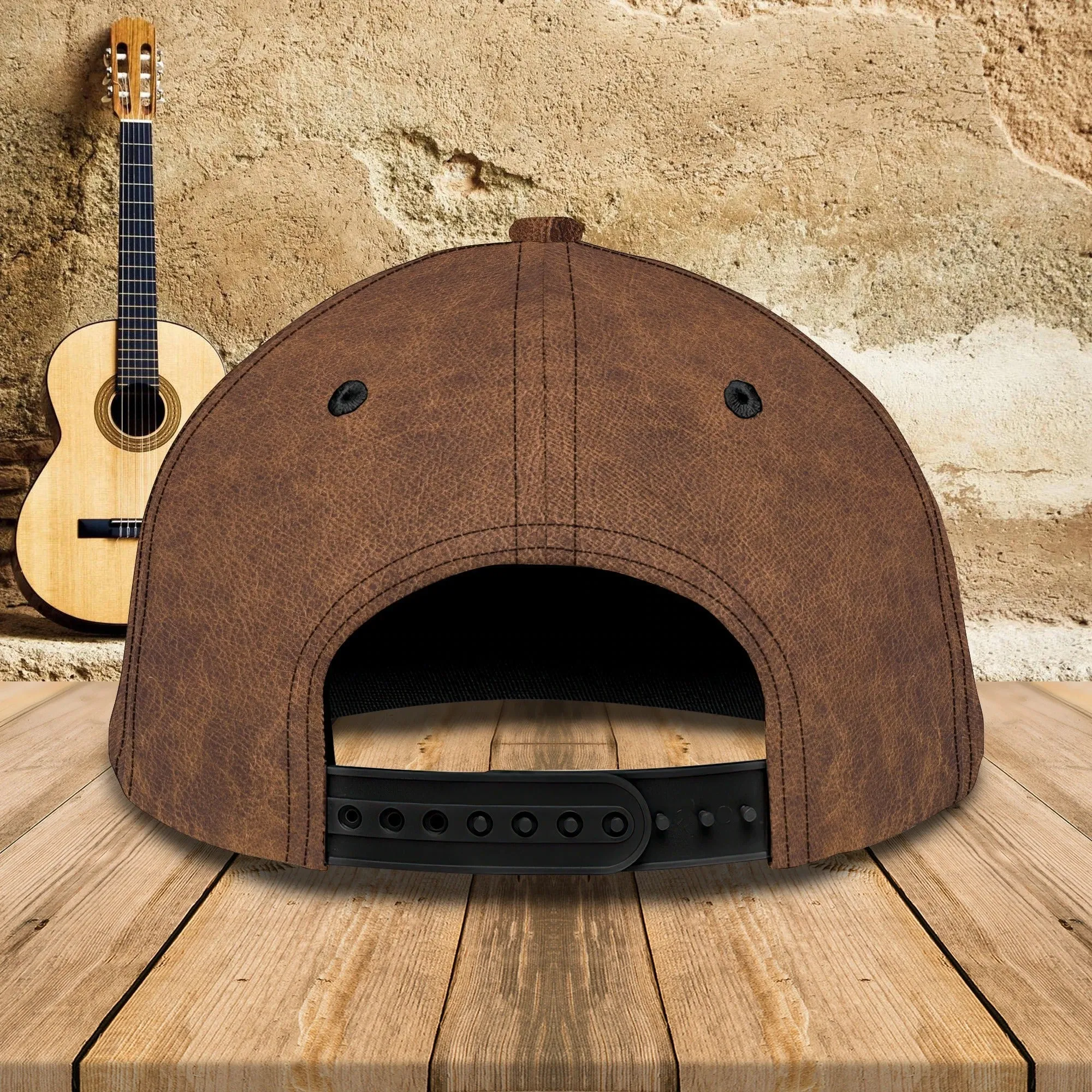 Custom With Name A Baseball 3D Cap Hat, Never Underestimate An Old Man With A Guitar, Guitarist Gifts