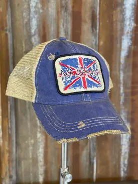 Def Leppard UK Hat- Distressed Royal Blue