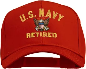 e4Hats.com US Navy Retired Military Embroidered Cap