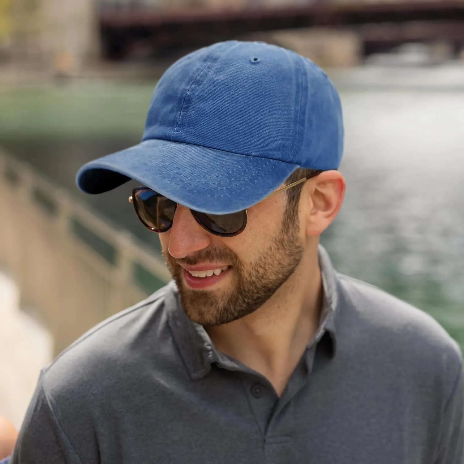 Edoneery Men Women Baseball Cap-Low Profile Adjustable Washed Cotton Golf Dad Hat