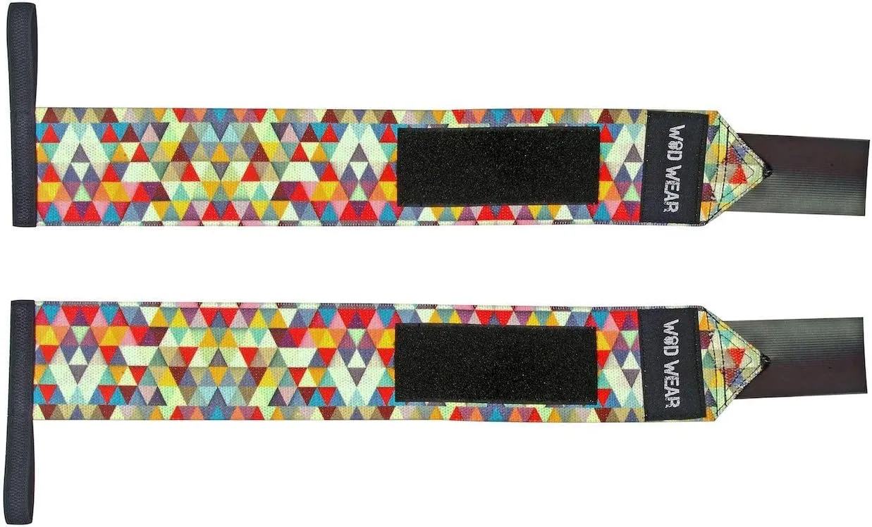 Elastic Wrist Wraps for Powerlifting, Strength Training, Bodybuilding, Cross Training, Olympic Weightlifting, Yoga Support - One Size Fits All