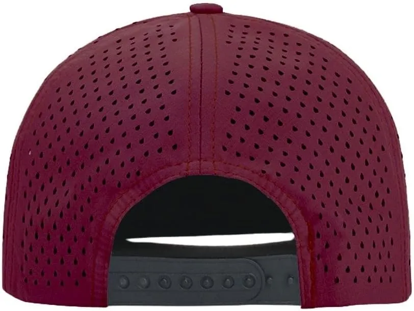 FASHIXD Mesh Snapback Cap for Men Flat Brim Baseball Cap Breathable Golf Hat Adujustable