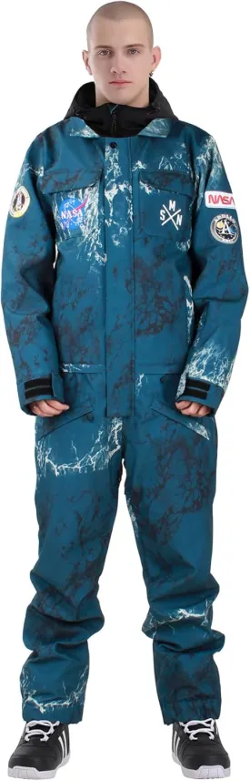 GSOU SNOW Ski Suits Women Men One Piece Snow Suits Waterproof Windproof Men Snowsuit Insulated Ski Jumpsuit for Snow Sports