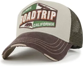 ililily Premium Road Trip Vintage Distressed Snapback Trucker Hat Baseball Cap