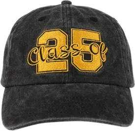 InnoBeta Graduation Gifts 2025 - Class of 2025, Adjustable Embroidered Golden Graduation Hat as Graduation Party Supplies, Graduation Decorations, Back to School, Graduation Gifts for Him & Her