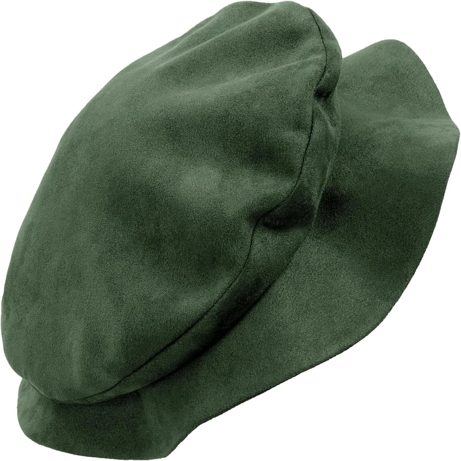 KUOIN Medieval Beret Tudor Flat Cap Faux Suede Bonnet Unisex Renaissance Hat Ren Faire Costume Accessories