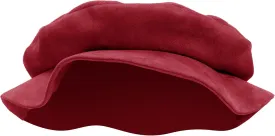 KUOIN Medieval Beret Tudor Flat Cap Faux Suede Bonnet Unisex Renaissance Hat Ren Faire Costume Accessories