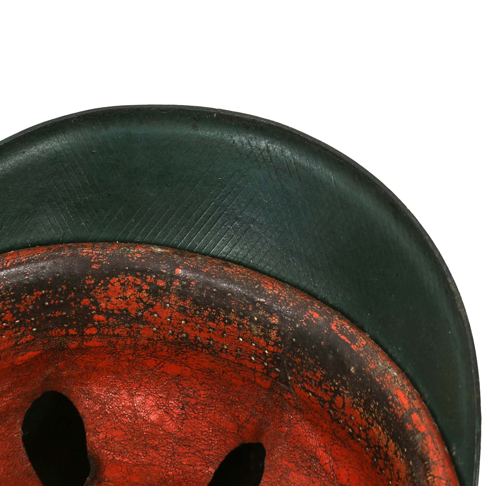 Original German Pre-WWII Early Pattern Metropolitan Police Shako in Black with Cockade & Chinstrap
