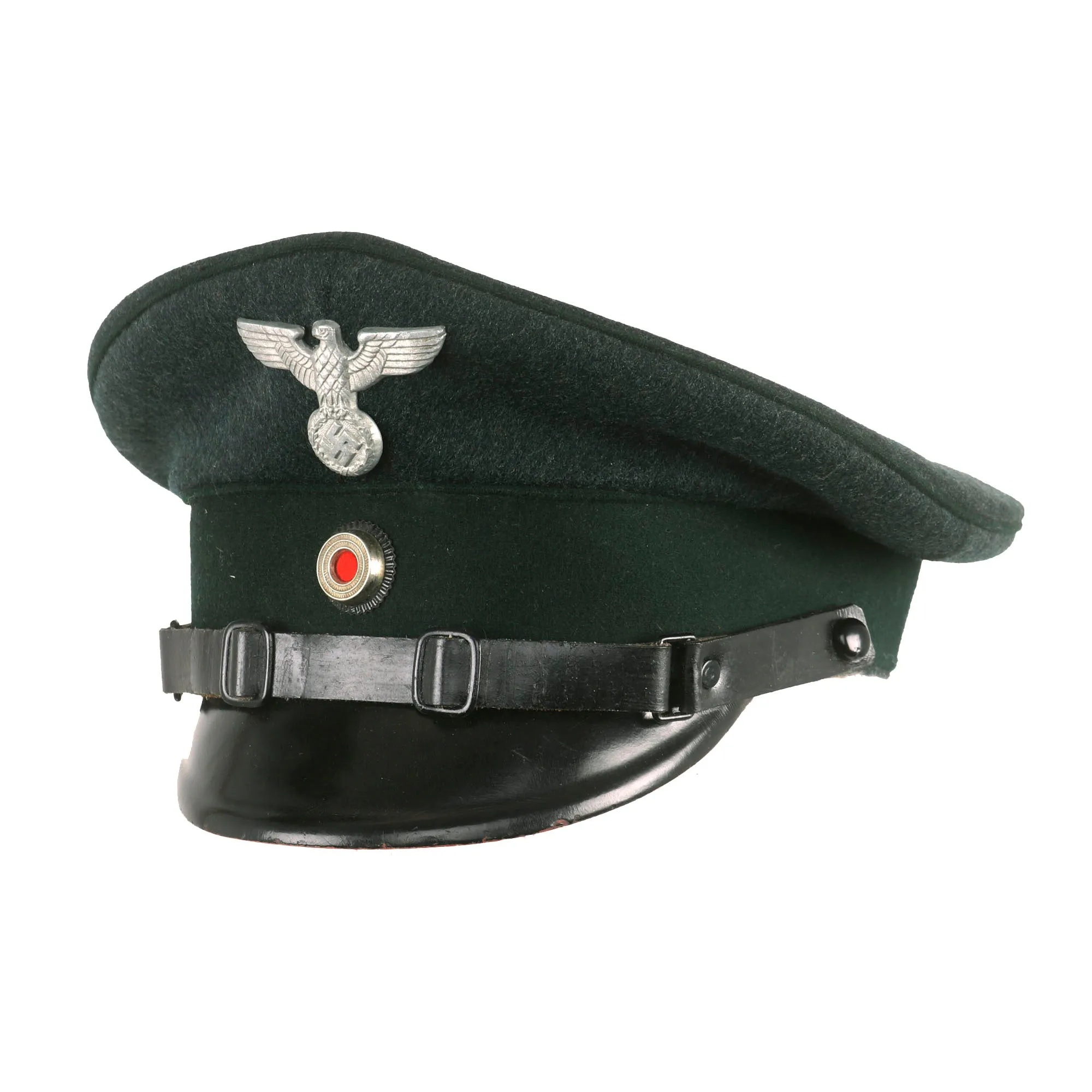 Original German WWII Forestry Service NCO Visor Cap with Faded Markings