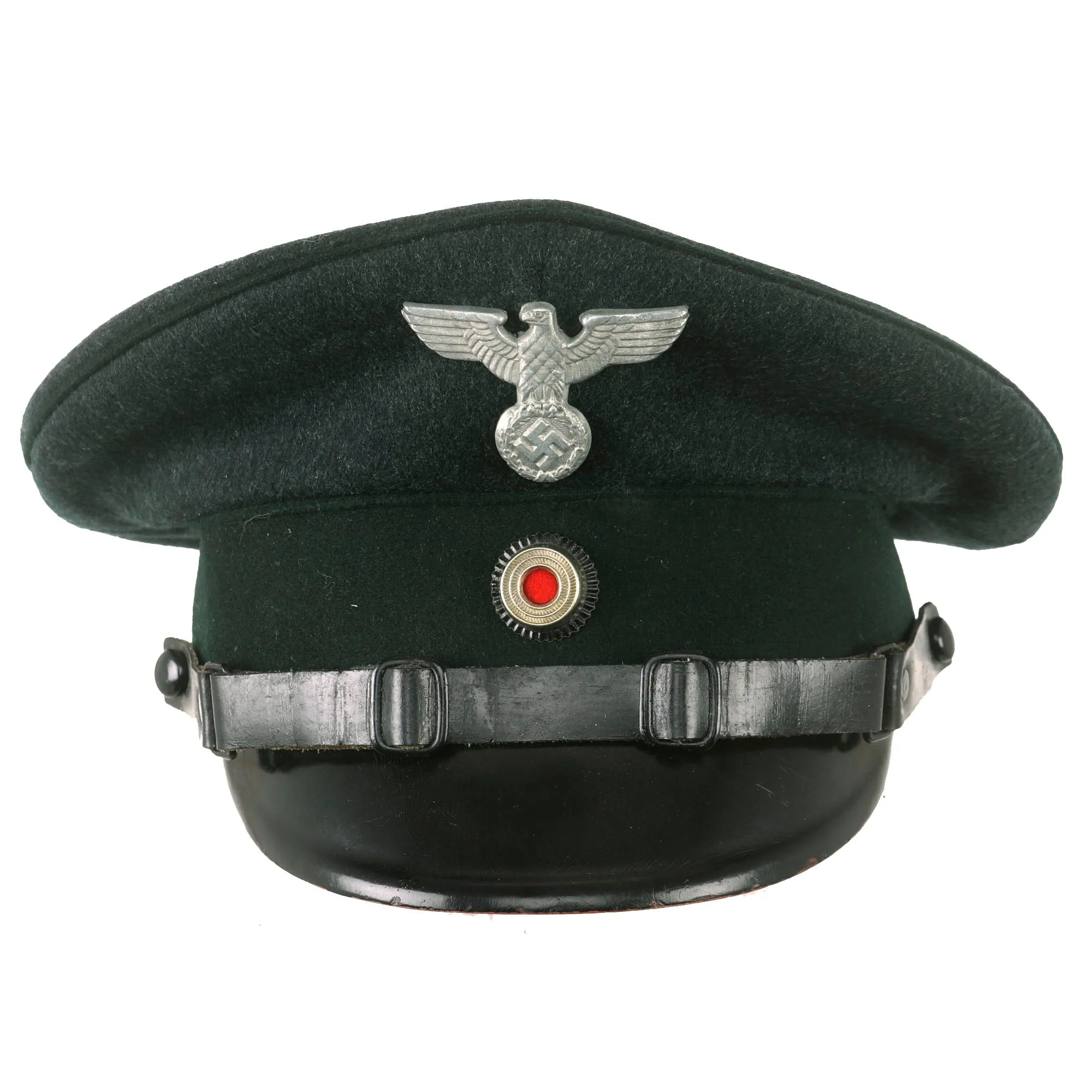Original German WWII Forestry Service NCO Visor Cap with Faded Markings