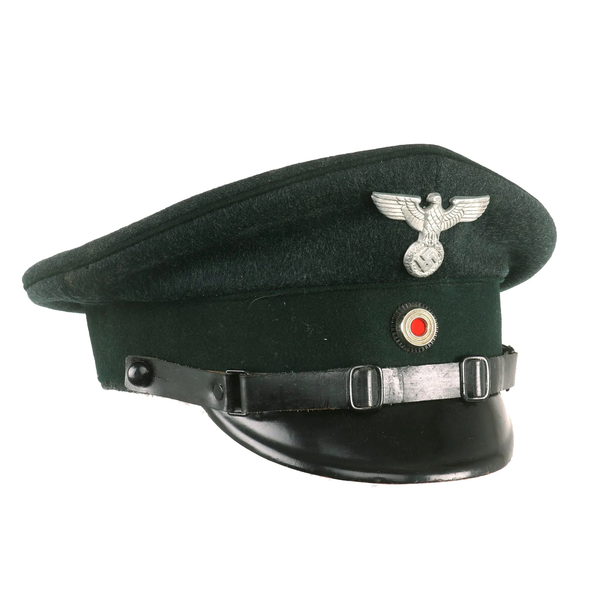 Original German WWII Forestry Service NCO Visor Cap with Faded Markings