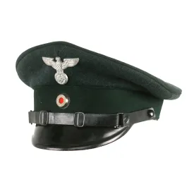 Original German WWII Forestry Service NCO Visor Cap with Faded Markings