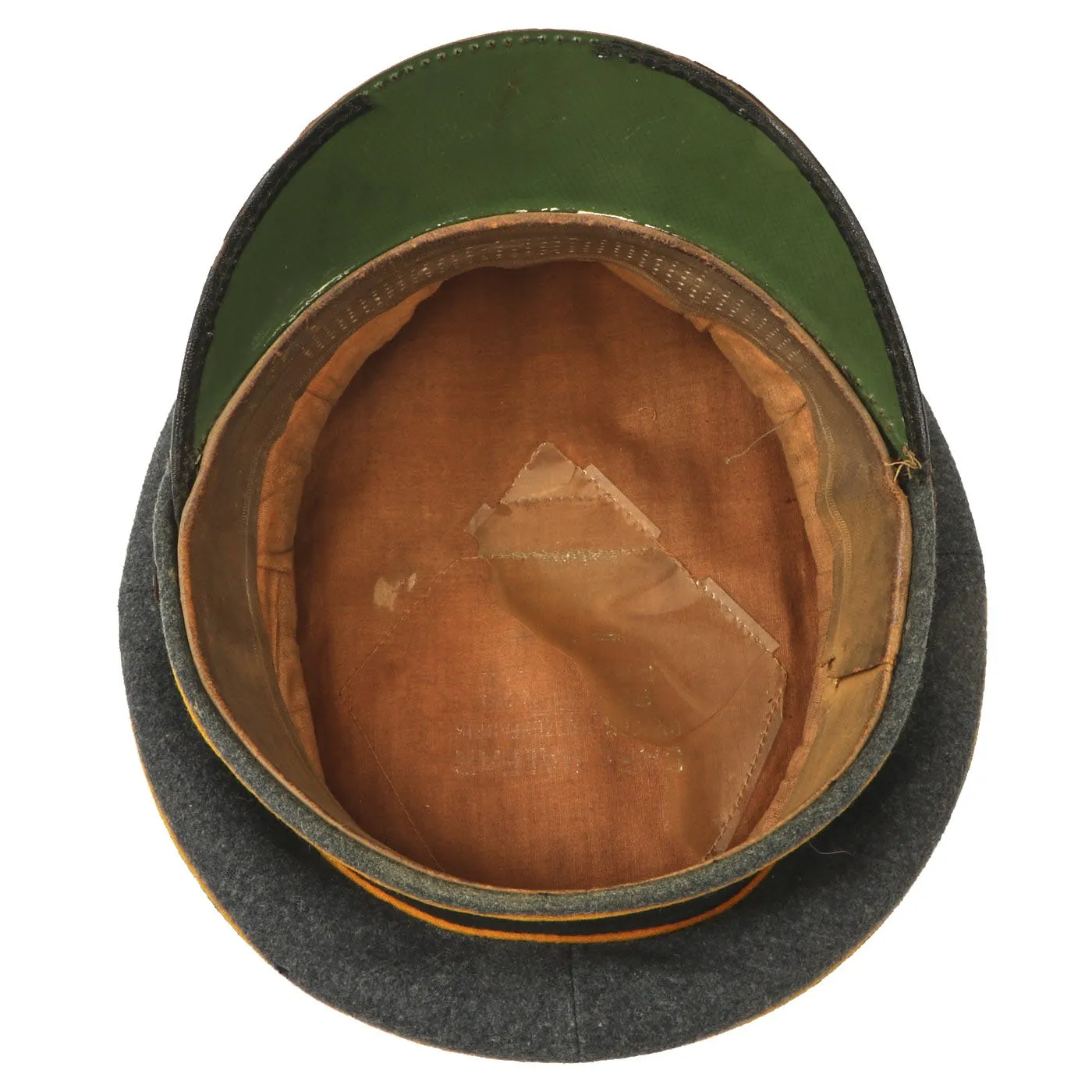 Original German WWII Luftwaffe Flight Branch EM/NCO Visor Cap by Carl Halfar - Size 55
