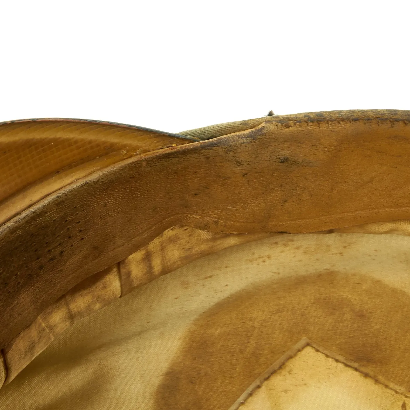 Original German WWII Named Heer Panzer NCO Peak Visor Cap by Feinstes Fabrikat - Regiment Marked
