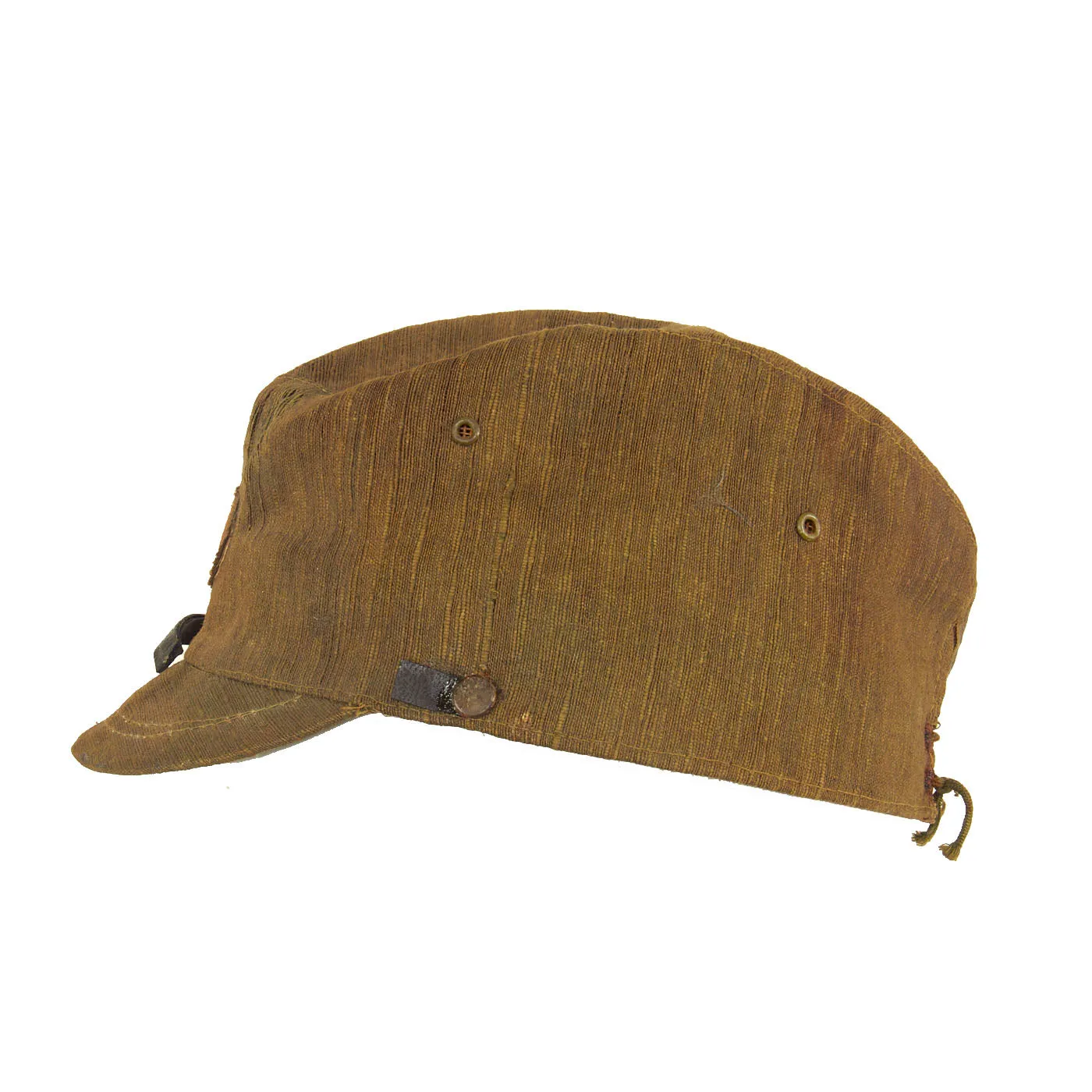 Original Japanese WWII Imperial Japanese Army Civilian Construction Unit Linen Forage Cap