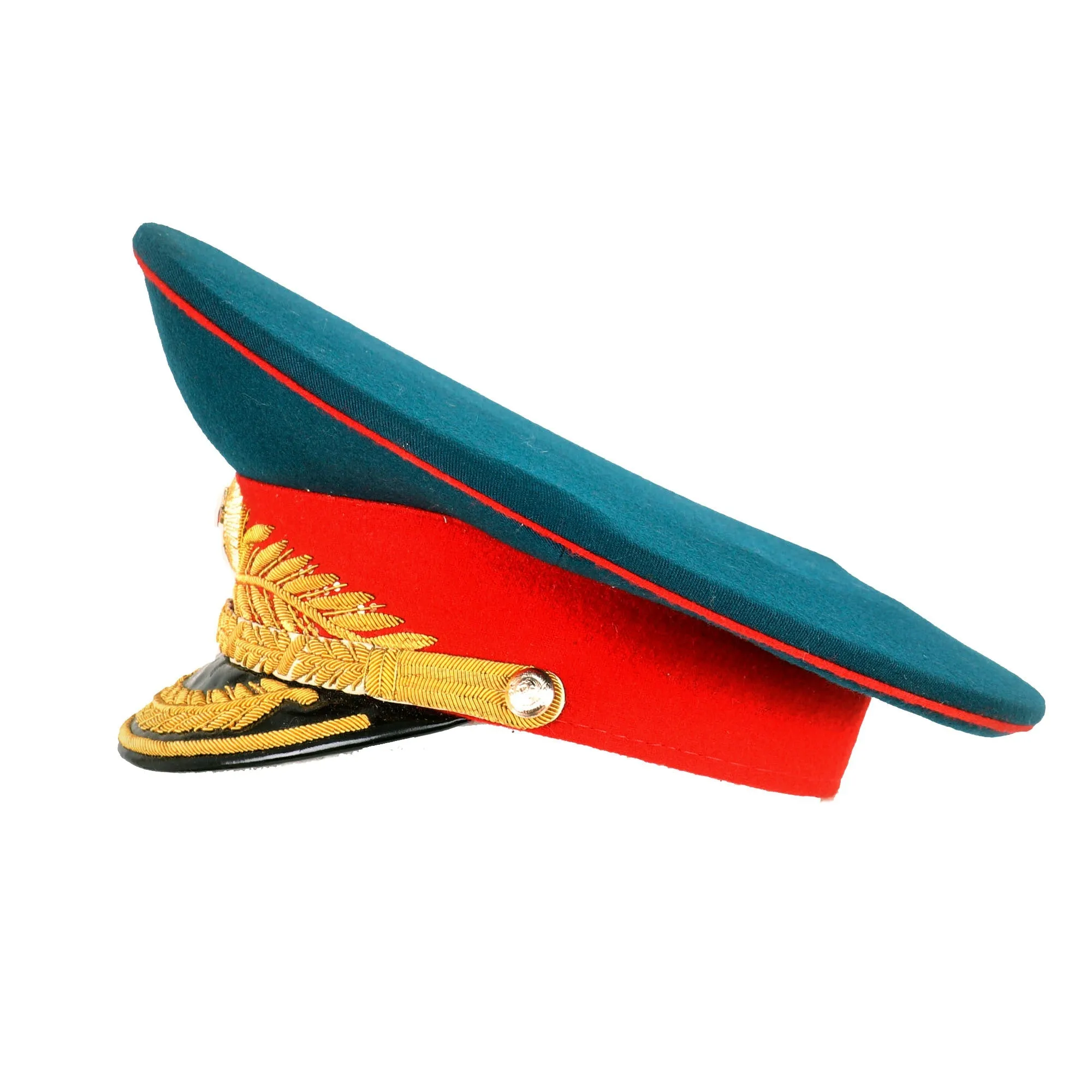 Original Soviet Russian Cold War Infantry General's Peaked Visor Hat Marked Москва (Moscow) - Size 56