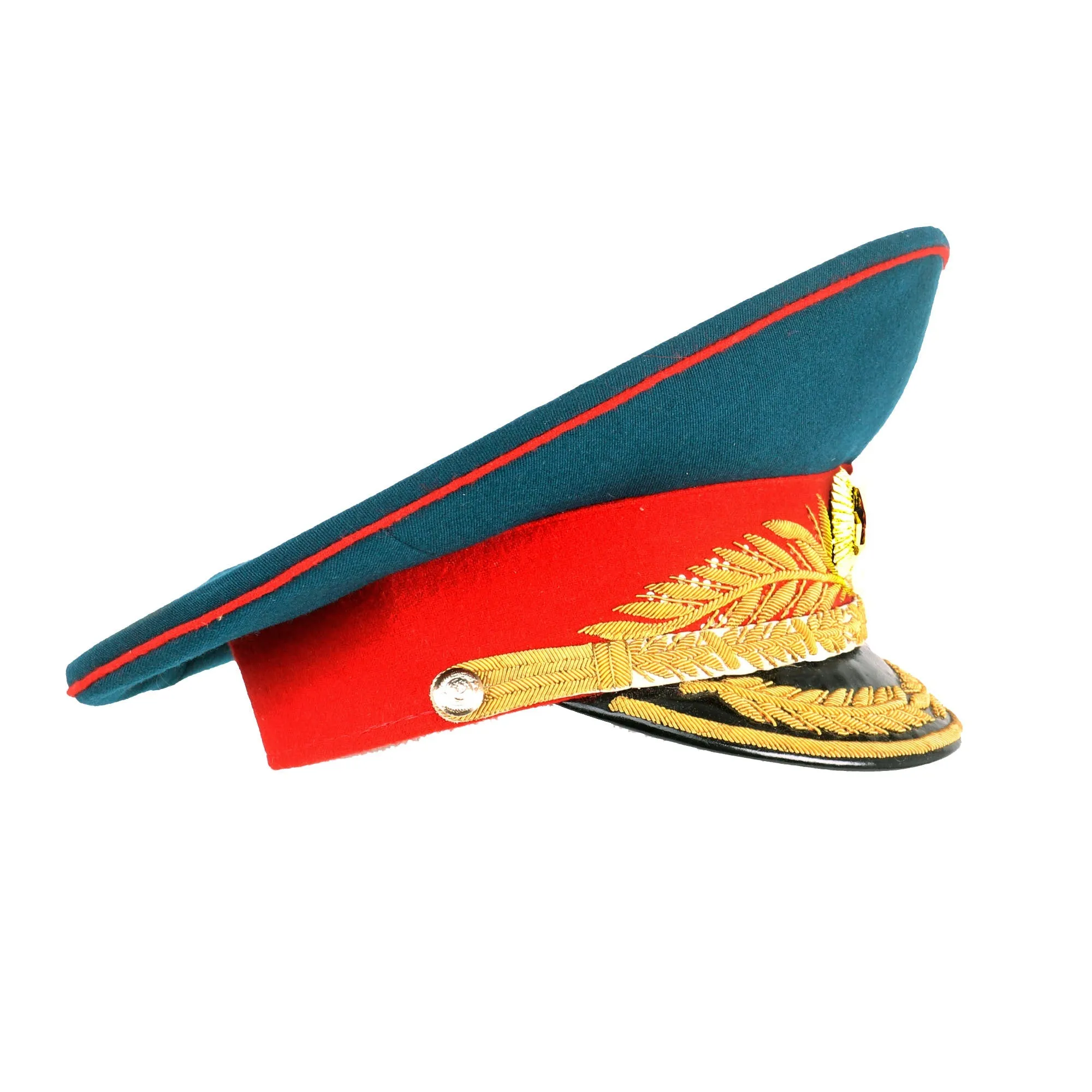 Original Soviet Russian Cold War Infantry General's Peaked Visor Hat Marked Москва (Moscow) - Size 56