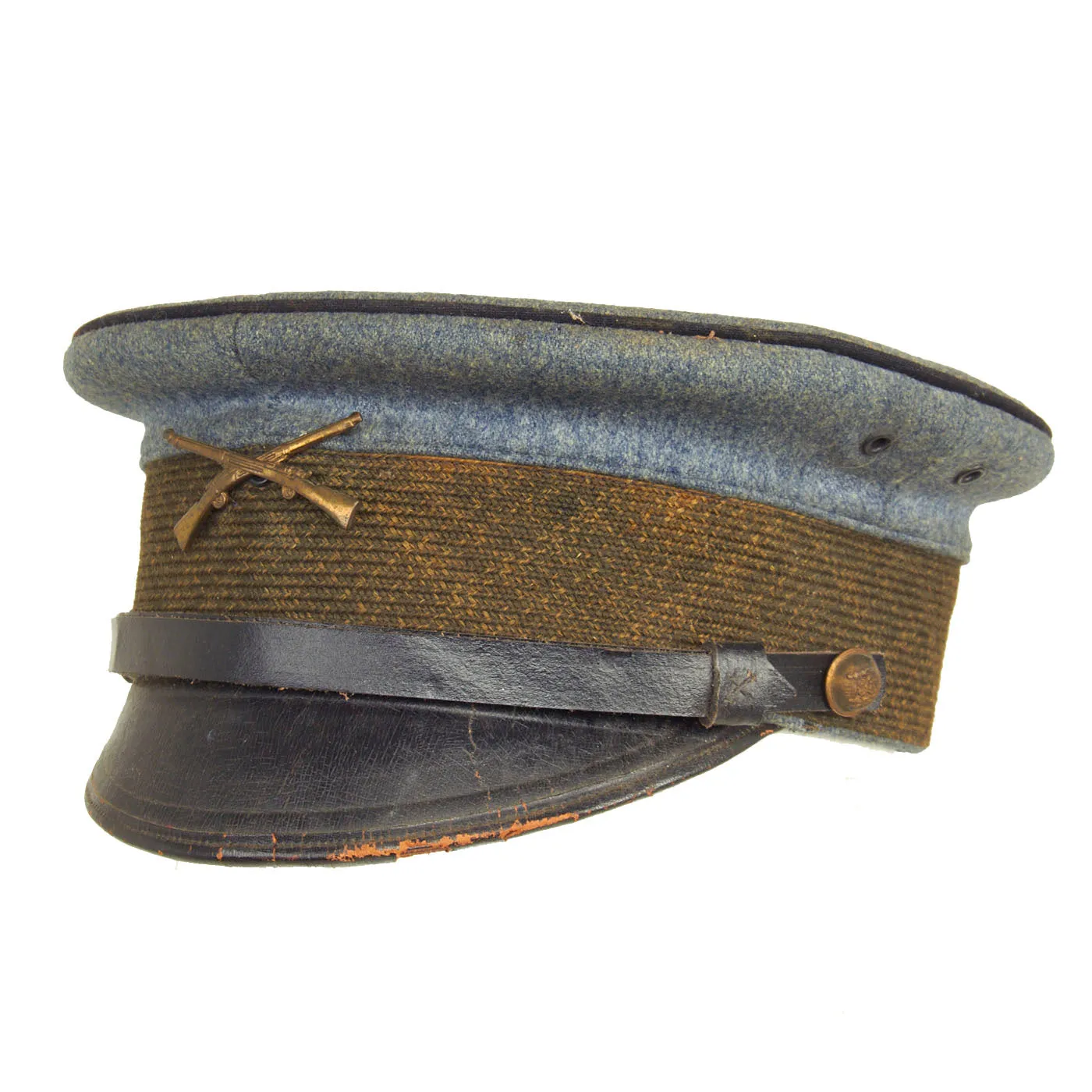 Original U.S. Pre-WWI Delaware National Guard Model 1902 Visor Cap