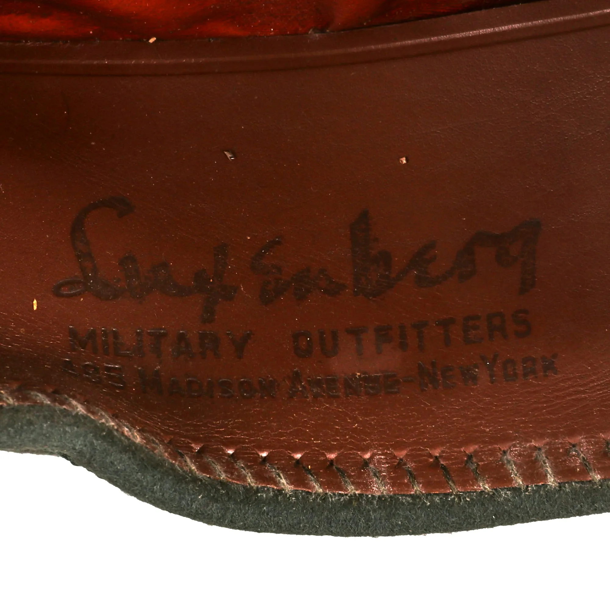 Original U.S. Vietnam War Era General Wallace Magathan Attributed “Green Service” Uniform Peaked Visor Cap by Luxenberg, New York - Commander US Army Security Assistance Command (March 1972 – July 1973)