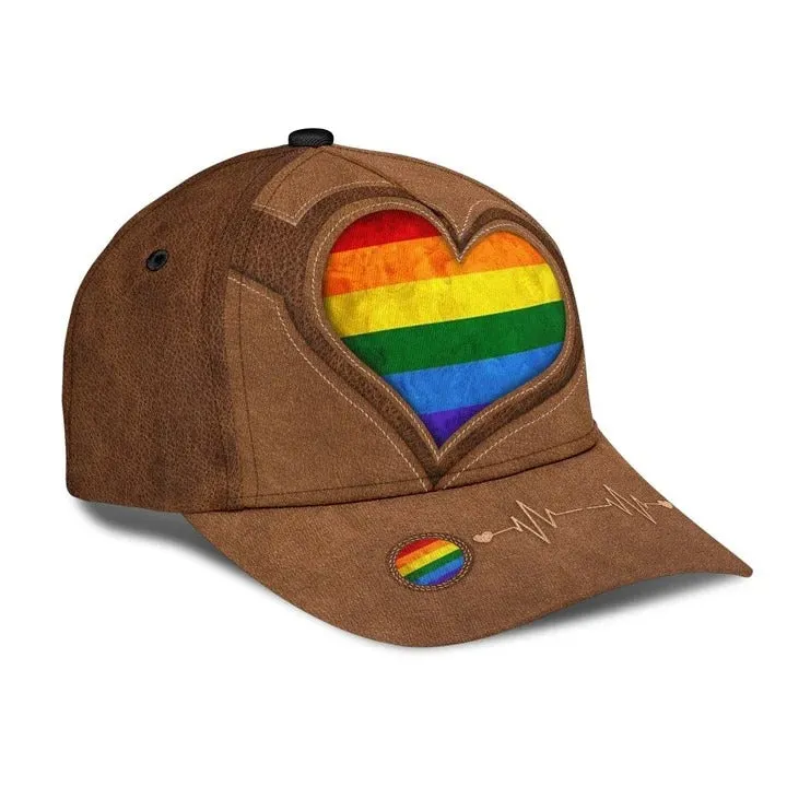 Pride Cap For Lesbian, Gaymer Best Gifts, Be Proud Be Visible Lgbt All Over Printed Baseball Cap Hat