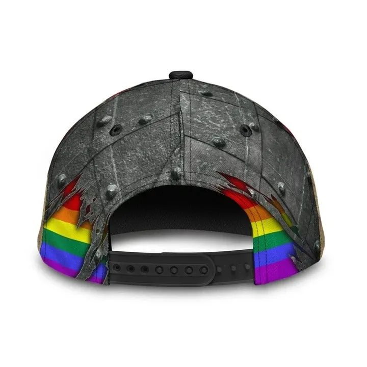Pride Cap For Lesbian, Gaymer Best Gifts, Be Proud Be Visible Lgbt All Over Printed Baseball Cap Hat