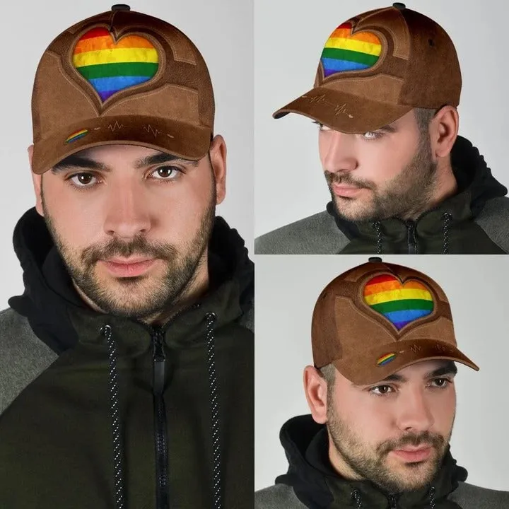 Pride Cap For Lesbian, Gaymer Best Gifts, Be Proud Be Visible Lgbt All Over Printed Baseball Cap Hat