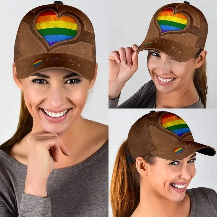 Pride Cap For Lesbian, Gaymer Best Gifts, Be Proud Be Visible Lgbt All Over Printed Baseball Cap Hat