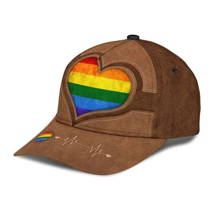 Pride Cap For Lesbian, Gaymer Best Gifts, Be Proud Be Visible Lgbt All Over Printed Baseball Cap Hat