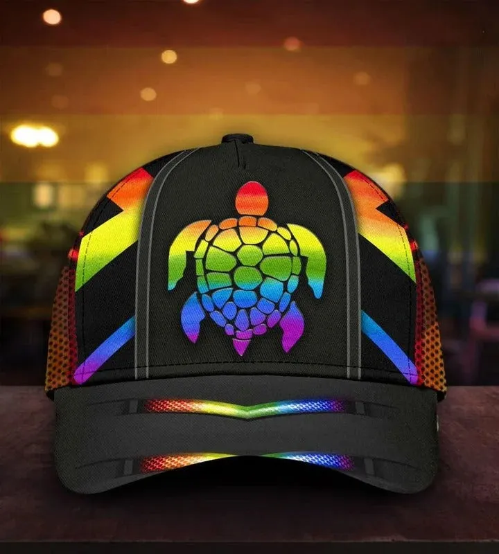 Pride Cap For Lesbian, Gaymer Best Gifts, Be Proud Be Visible Lgbt All Over Printed Baseball Cap Hat