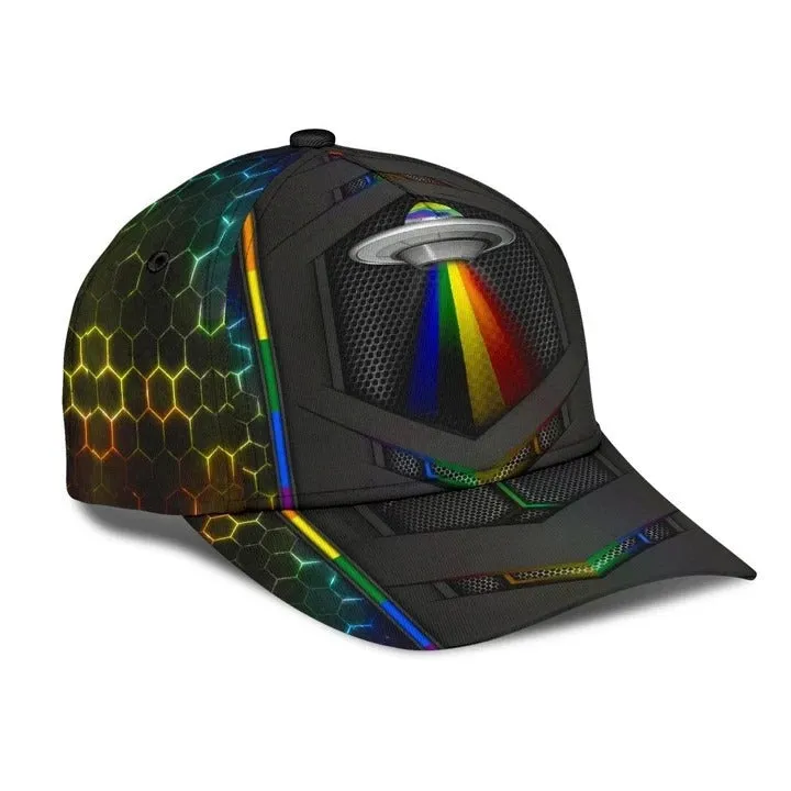 Pride Cap For Lgbtq Community, Proud To Be A Gaylien Lgbt Printing Baseball Cap Hat, Gift For Gay Friend