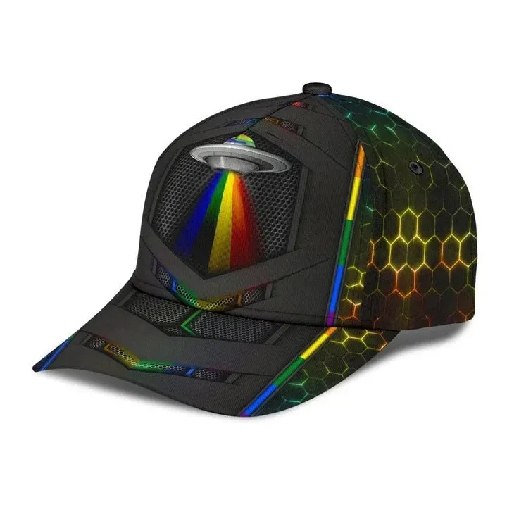 Pride Cap For Lgbtq Community, Proud To Be A Gaylien Lgbt Printing Baseball Cap Hat, Gift For Gay Friend