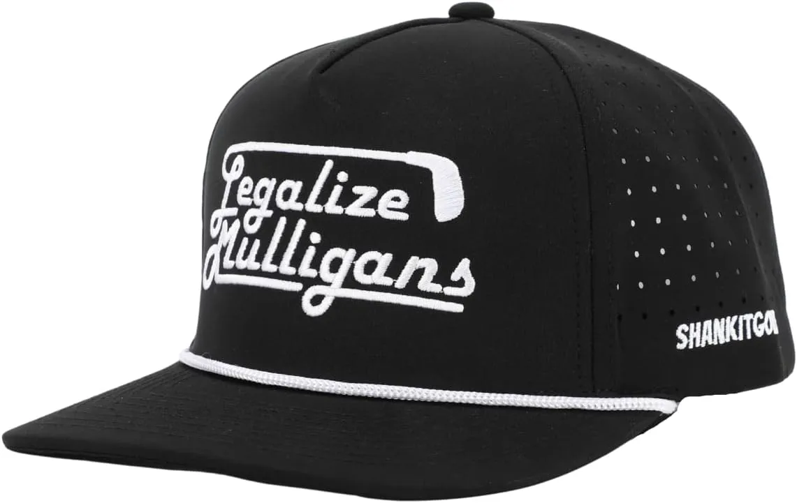 SHANKITGOLF Legalize Mulligans Funny Golf Hat Adjustable Golf Hat Mens One Size Fits All