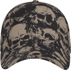 Skull Baseball Cap Adjustable Snapback Cap Men Sun Hat Cool Baseball Hats Halloween Cap for Outdoor