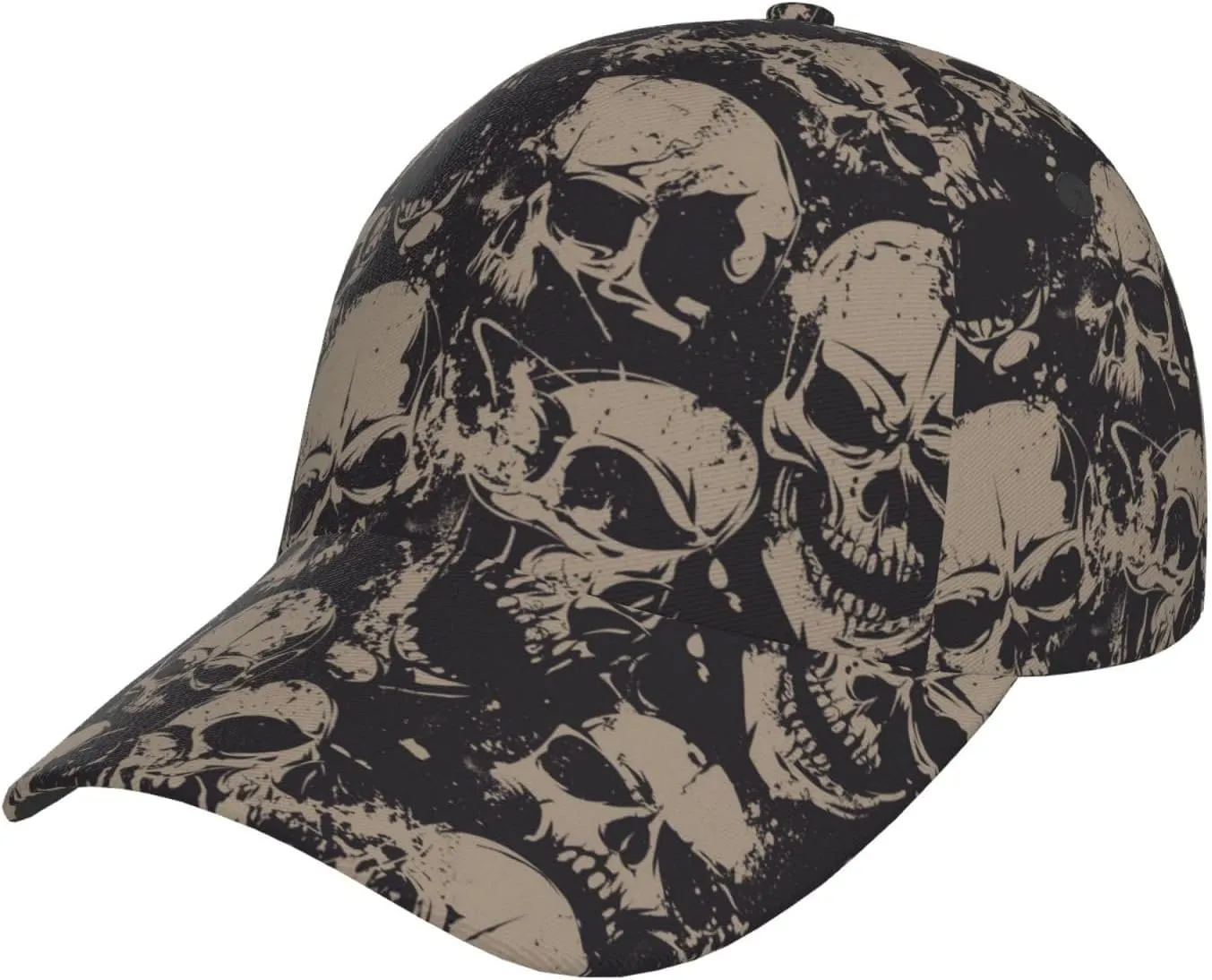 Skull Baseball Cap Adjustable Snapback Cap Men Sun Hat Cool Baseball Hats Halloween Cap for Outdoor