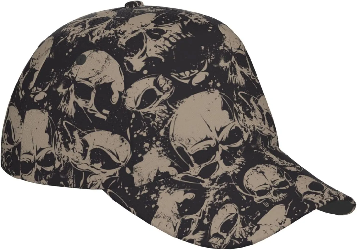 Skull Baseball Cap Adjustable Snapback Cap Men Sun Hat Cool Baseball Hats Halloween Cap for Outdoor