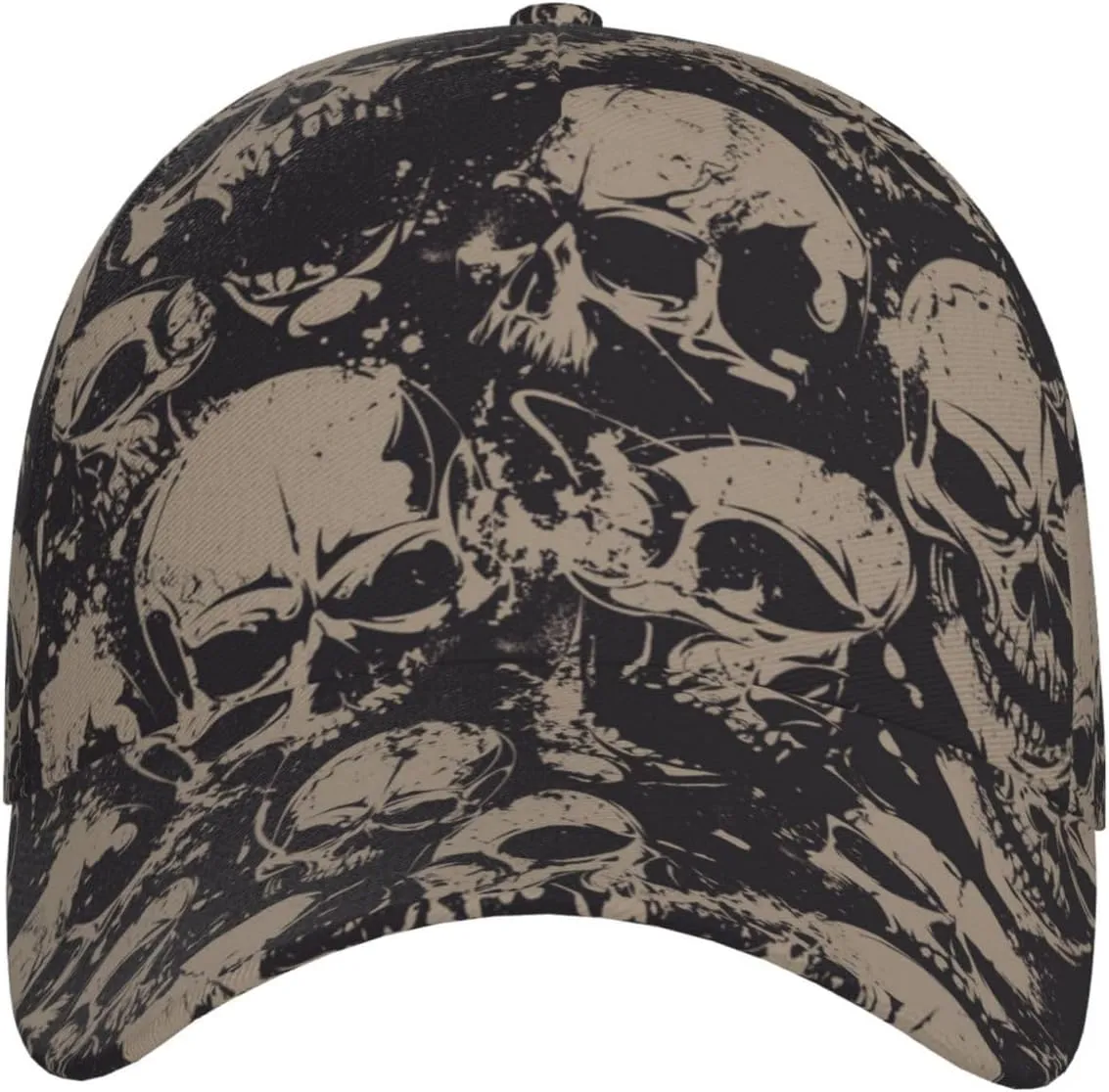 Skull Baseball Cap Adjustable Snapback Cap Men Sun Hat Cool Baseball Hats Halloween Cap for Outdoor