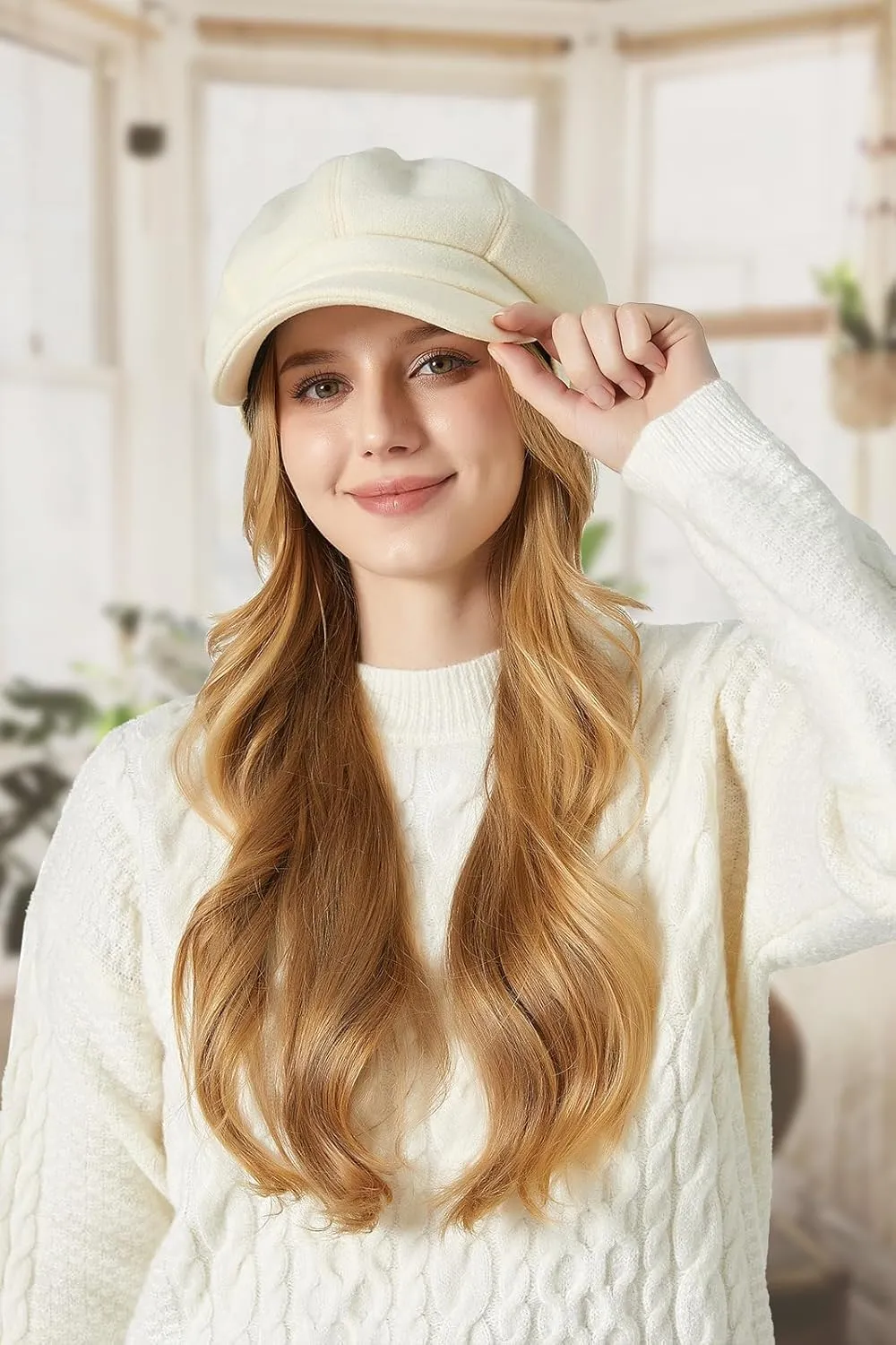 Sumolux Women Beret Newsboy Hat French Wool Cap Classic Autumn Spring Winter