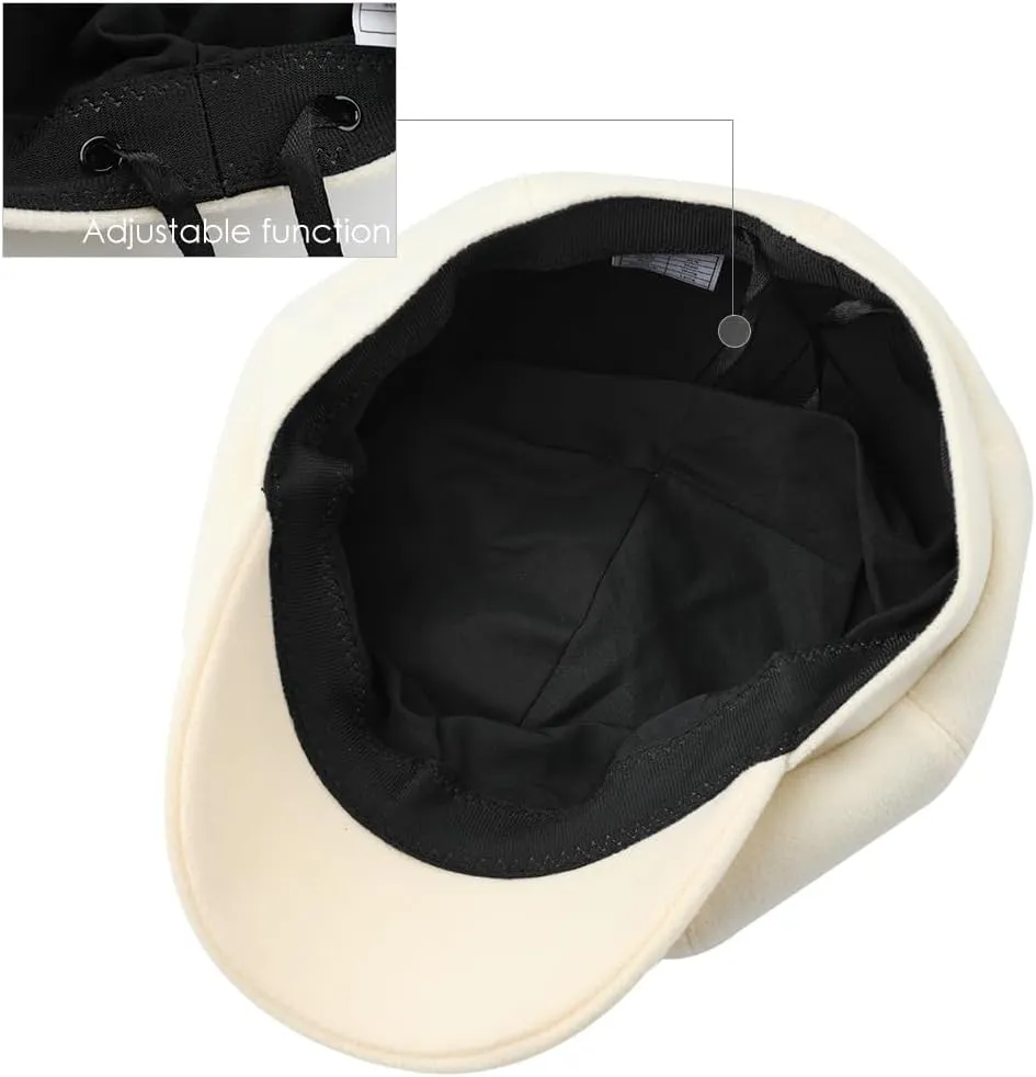 Sumolux Women Beret Newsboy Hat French Wool Cap Classic Autumn Spring Winter