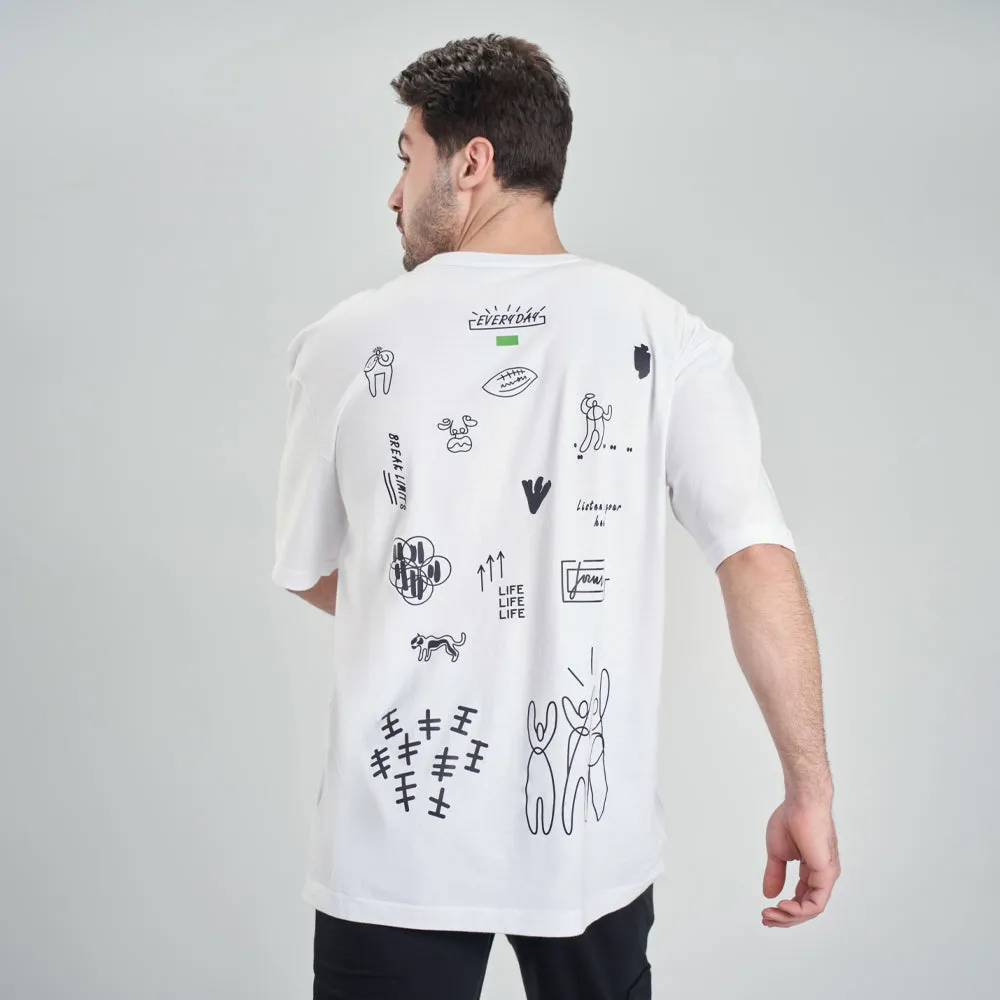 t-shirt oversize white