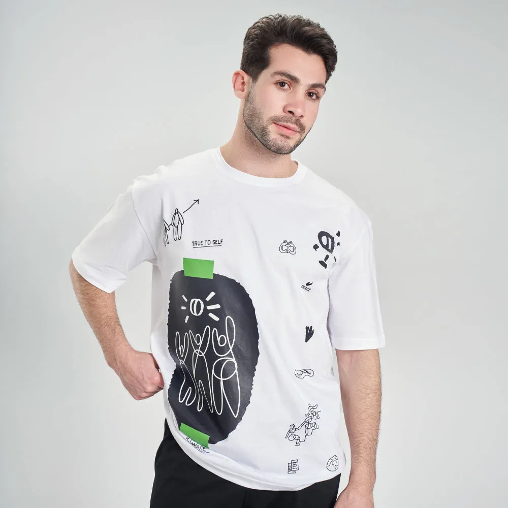 t-shirt oversize white