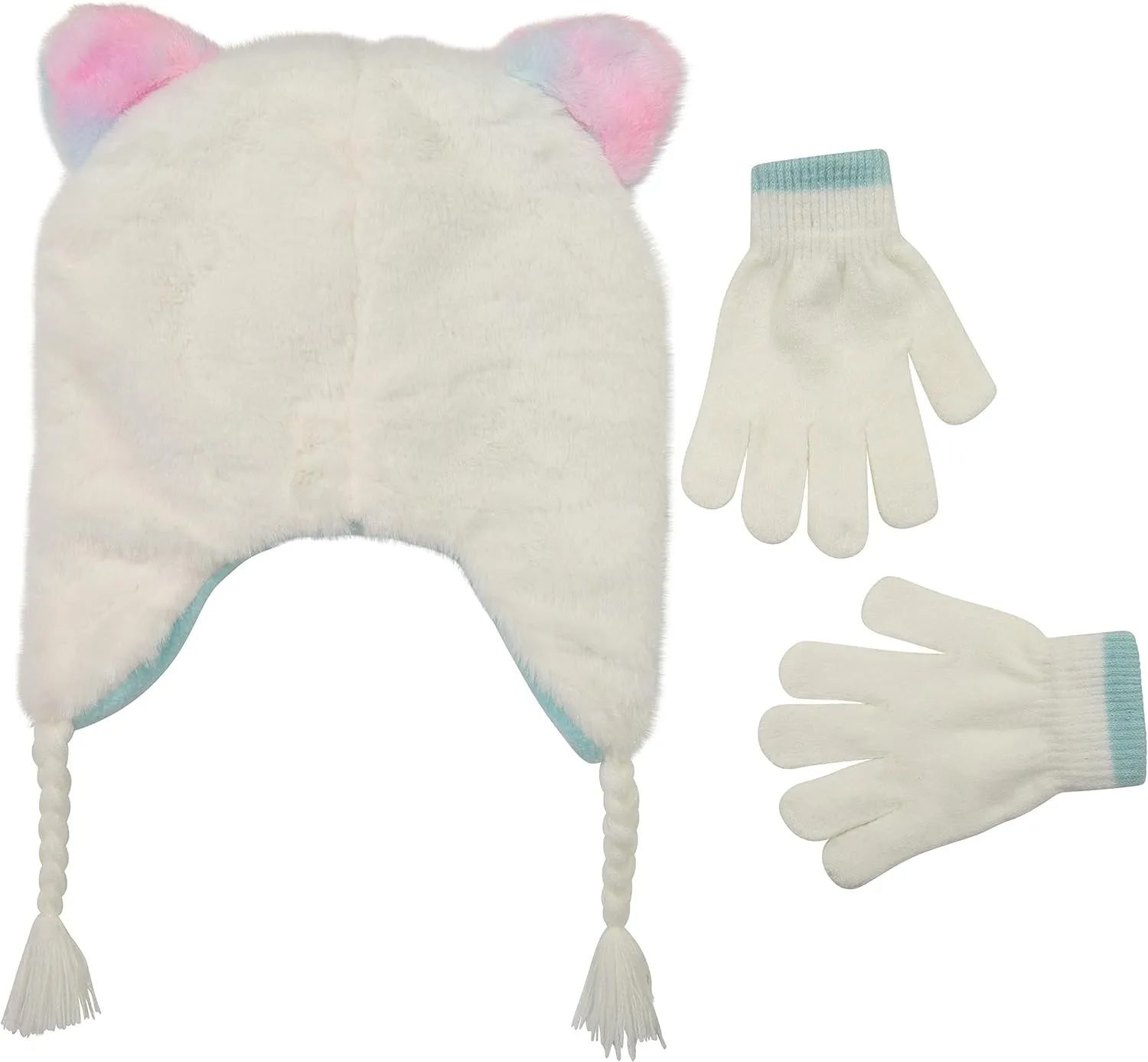Toddler Winter Hat and Gloves Set for Ages 4-7 or Boys & Girls Winter Hat & Toddler Mittens Ages 2-4