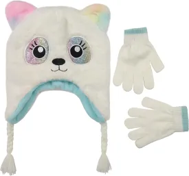 Toddler Winter Hat and Gloves Set for Ages 4-7 or Boys & Girls Winter Hat & Toddler Mittens Ages 2-4